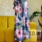 پیراهن پاییزه رز صورتی