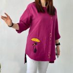 شومیزگلدوزی چتروگربه5️⃣5️⃣2️⃣
