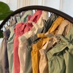 دامن بهاره دکمه دار