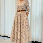 پیراهن دیبا آبرنگی