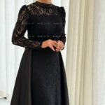 پیراهن مجلسی سُرمه ی سیاه